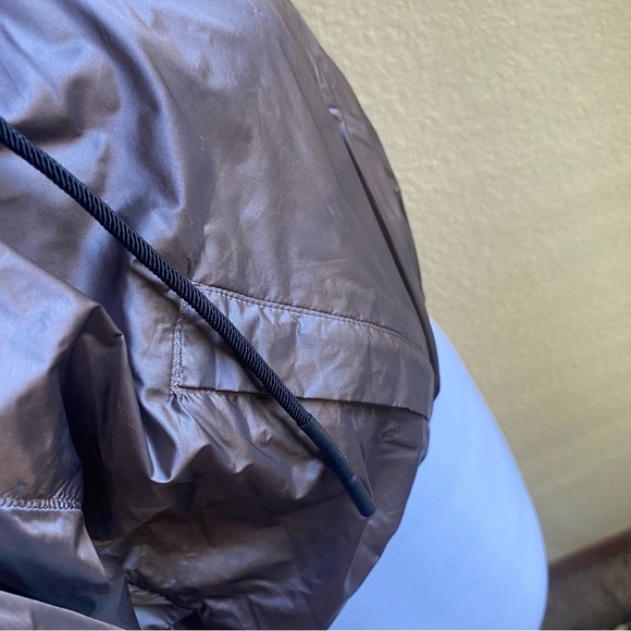 Athleta x Allyson Felix Luxe Crop Half Zip Pull Over Jacket Metallic Brown: XS - Picture 4 of 12